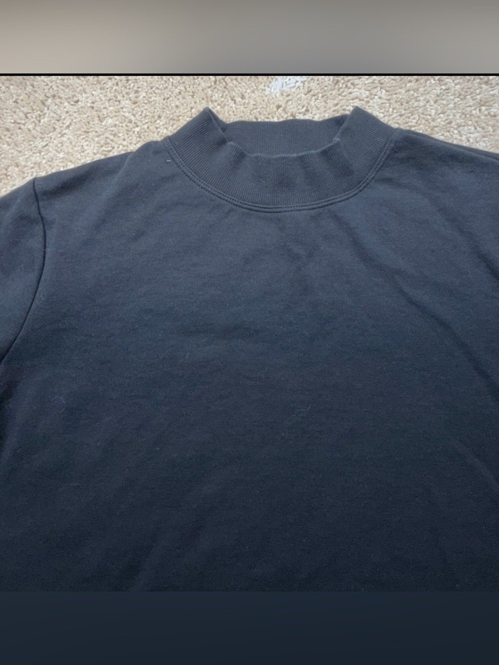 Zara Minimalist Mock-neck Tee - Picture 4 of 5